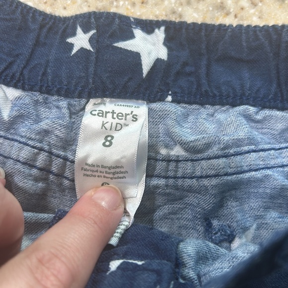 🌖Carters  size 8 blue shorts with white stars - Picture 3 of 4